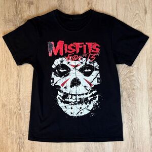 Misfits Friday The 13th Graphic T-Shirt Skull Mask Black Medium Horror Punk